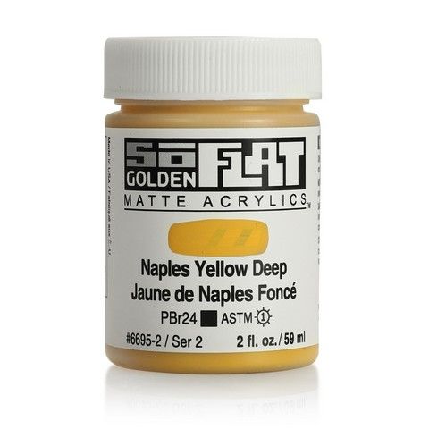 SOFLAT MATTE ACRYLIC 2OZ NAPLES YELLOW DEEP