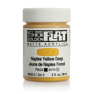 SOFLAT MATTE ACRYLIC 2OZ NAPLES YELLOW DEEP