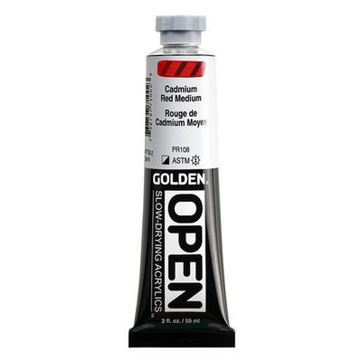 OPEN ACRYLIC 2OZ CADIUM RED MEDIUM