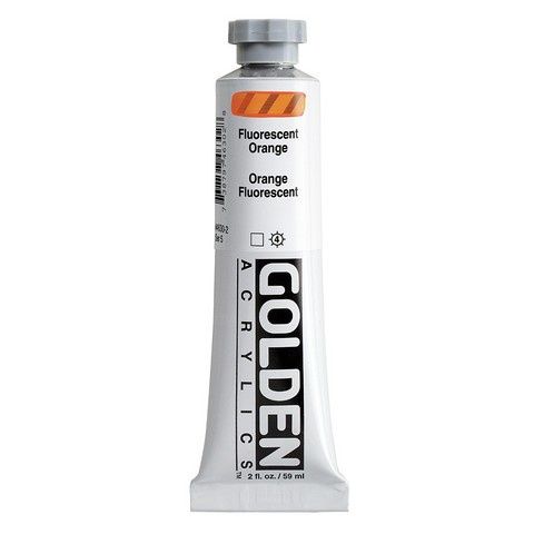 HEAVY BODY ACRYLIC 2OZ FLUORESCENT ORANGE