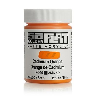 SOFLAT MATTE ACRYLIC 2OZ CADMIUM ORANGE
