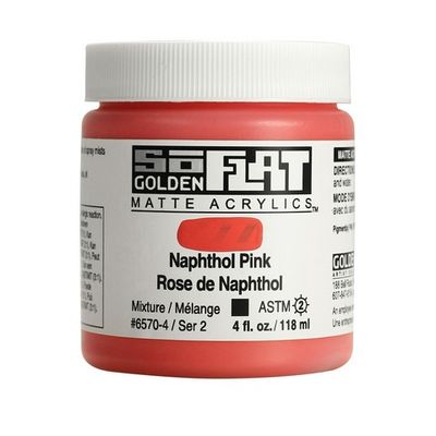 SOFLAT MATTE ACRYLIC 4OZ NAPHTHOL PINK