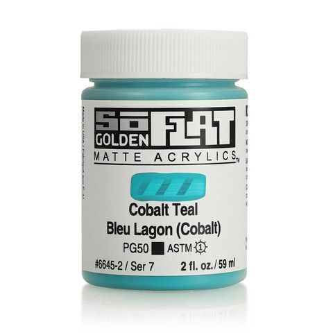 SOFLAT MATTE ACRYLIC 2OZ COBALT TEAL