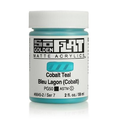 SOFLAT MATTE ACRYLIC 2OZ COBALT TEAL