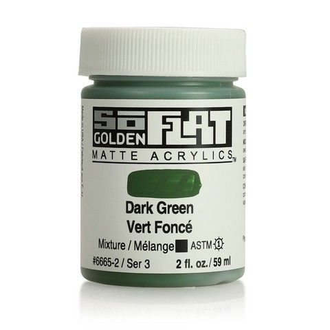 SOFLAT MATTE ACRYLIC 2OZ DARK GREEN