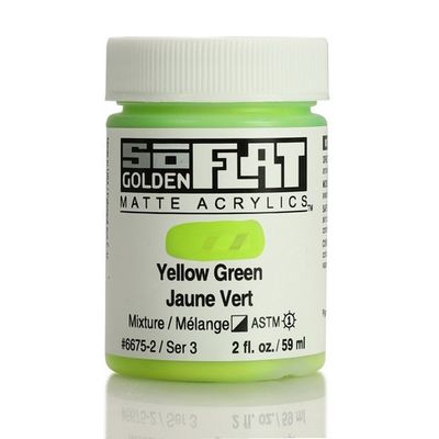 SOFLAT MATTE ACRYLIC 2OZ YELLOW GREEN