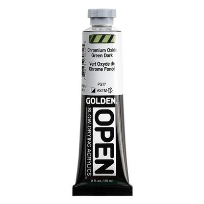 OPEN ACRYLIC 2OZ CHROMIUM OXIDE GREEN DARK