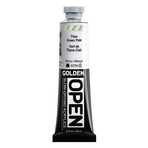 OPEN ACRYLIC 2OZ TITANATE GREEN PALE