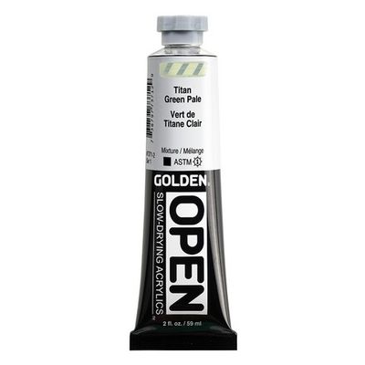 OPEN ACRYLIC 2OZ TITANATE GREEN PALE