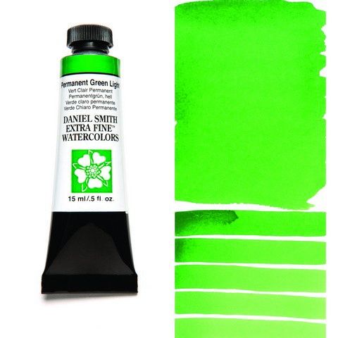 DANIEL SMITH XF WATERCOLOR 15ML PERMANENT GREEN LIGHT