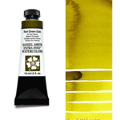 DANIEL SMITH XF WATERCOLOR 15ML RICH GREEN GOLD