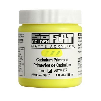 SOFLAT MATTE ACRYLIC 4OZ CADMIUM PRIMROSE