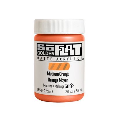 SOFLAT MATTE ACRYLIC 2OZ MEDIUM ORANGE