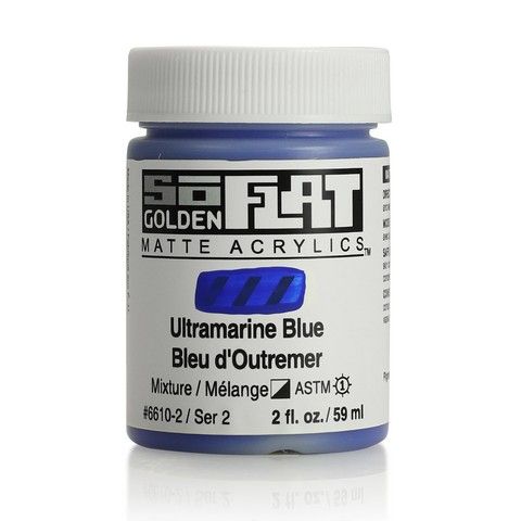SOFLAT MATTE ACRYLIC 2OZ ULTRAMARINE BLUE