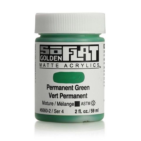 SOFLAT MATTE ACRYLIC 2OZ PERMANENT GREEN