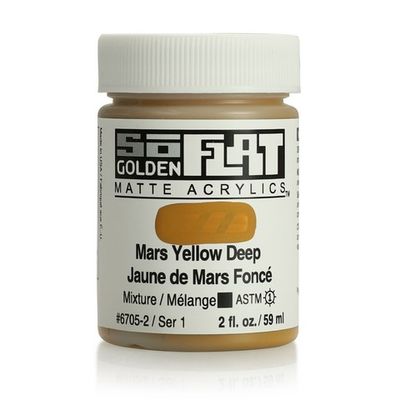 SOFLAT MATTE ACRYLIC 2OZ MARS YELLOW DEEP