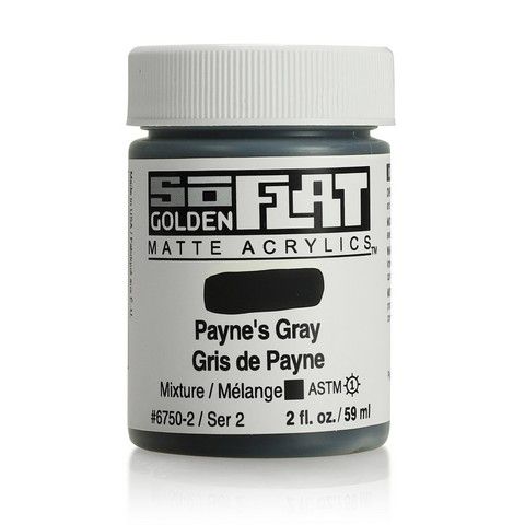 SOFLAT MATTE ACRYLIC 2OZ PAYNES GRAY