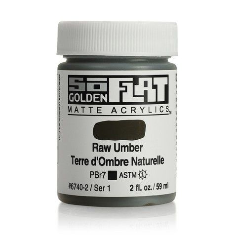 SOFLAT MATTE ACRYLIC 2OZ RAW UMBER
