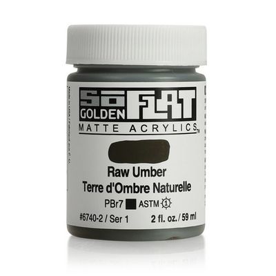 SOFLAT MATTE ACRYLIC 2OZ RAW UMBER