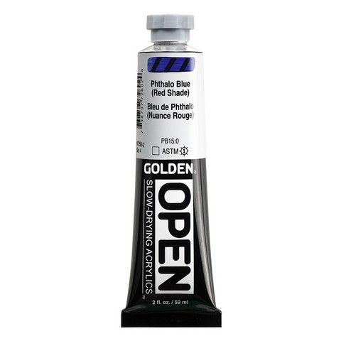 OPEN ACRYLIC 2OZ PHTHALO BLUE / RED SHADE