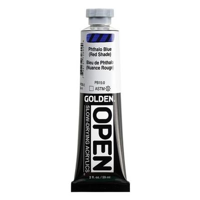 OPEN ACRYLIC 2OZ PHTHALO BLUE / RED SHADE