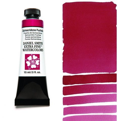 DANIEL SMITH XF WATERCOLOR 15ML QUINACRIDONE FUCHSIA