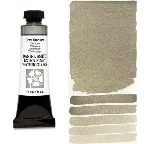 DANIEL SMITH XF WATERCOLOR 15ML GRAY TITANIUM
