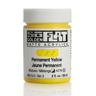 SOFLAT MATTE ACRYLIC 2OZ PERMANENT YELLOW