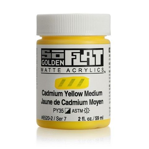 SOFLAT MATTE ACRYLIC 2OZ CADMIUM YELLOW MEDIUM