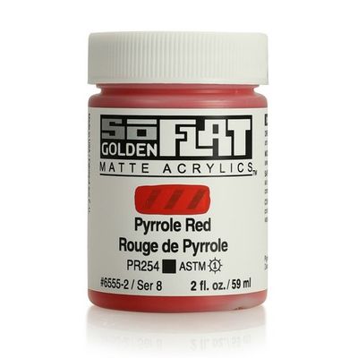 SOFLAT MATTE ACRYLIC 2OZ PYRROLE RED