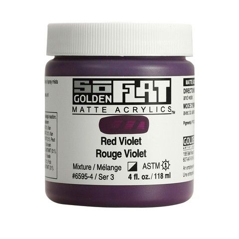 SOFLAT MATTE ACRYLIC 4OZ RED VIOLET