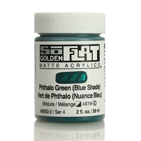 SOFLAT MATTE ACRYLIC 2OZ PHTHALO GREEN /BLUE SHADE