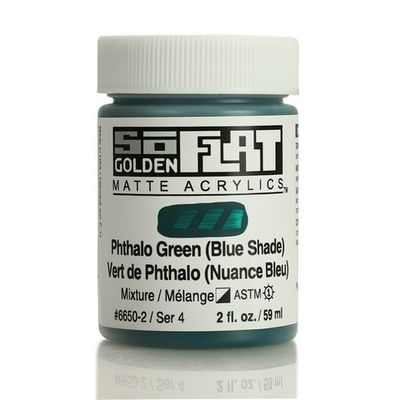 SOFLAT MATTE ACRYLIC 2OZ PHTHALO GREEN /BLUE SHADE