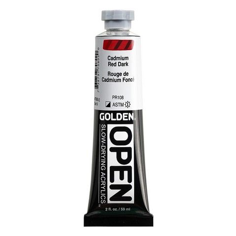 OPEN ACRYLIC 2OZ C.P. CADMIUM RED DARK