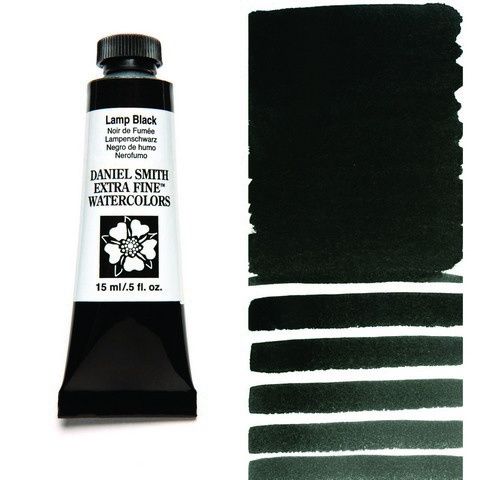 DANIEL SMITH XF WATERCOLOR 15ML LAMP BLACK
