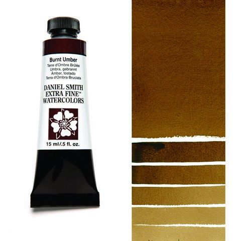 DANIEL SMITH XF WATERCOLOR 15ML BURNT UMBER