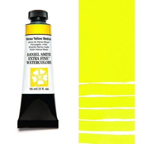 DANIEL SMITH XF WATERCOLOR 15ML HANSA YELLOW MEDIUM