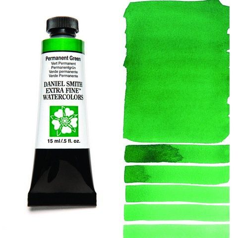 DANIEL SMITH XF WATERCOLOR 15ML PERMANENT GREEN