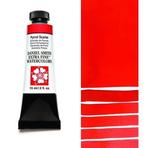 DANIEL SMITH XF WATERCOLOR 15ML PYRROL SCARLET