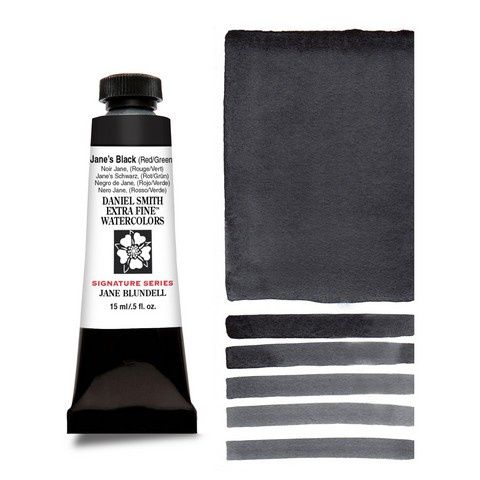 DANIEL SMITH XF WATERCOLOR 15ML JANES BLACK RED/GREEN