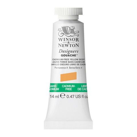 DESIGNERS GOUACHE CADMIUM FREE YELLOW DEEP 14ML