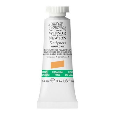 DESIGNERS GOUACHE CADMIUM FREE YELLOW DEEP 14ML