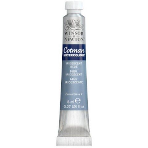 COTMAN WATERCOLOUR IRID BLUE 8ML
