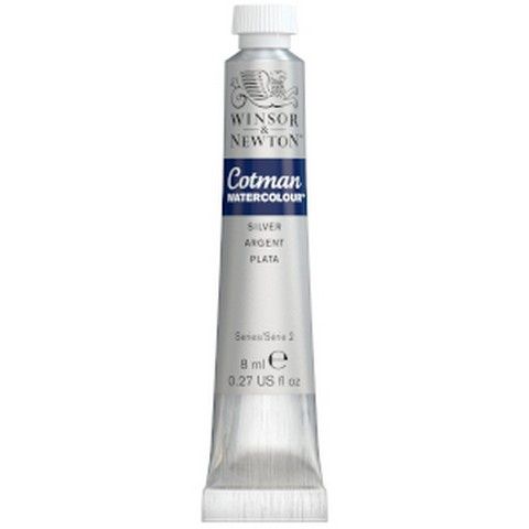COTMAN WATERCOLOUR SILVER 8ML