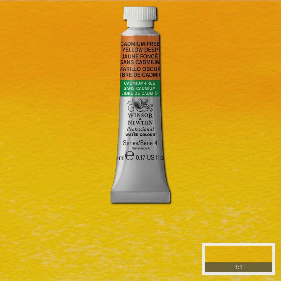 PROFESSIONAL WATER COLOUR CADMIUM FREE YELLOW DEEP 5ML