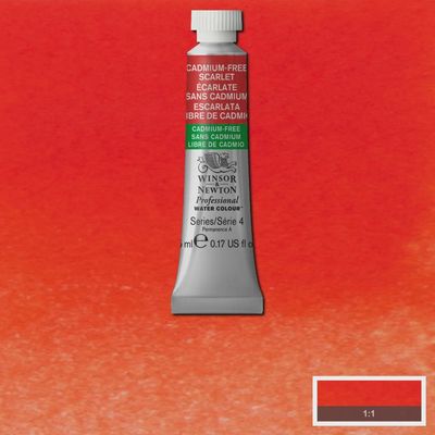 PROFESSIONAL WATERCOLOUR CADMIUM FREE SCARLET 5ML