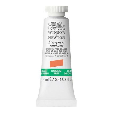 DESIGNERS GOUACHE CADMIUM FREE ORANGE 14ML