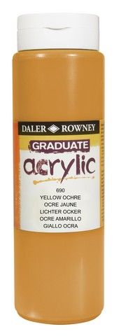 GRADUATE 500ML YLLW OCHR