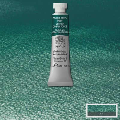 PROFESSIONAL WATERCOLOUR COBALT GREEN DEEP 5ML