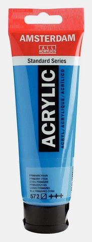 AMSTERDAM ACRYLIC COLOR 120ML PRIMARY CYAN